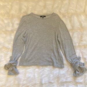 Grey long sleeve jersey top. PrettyLittleThing.